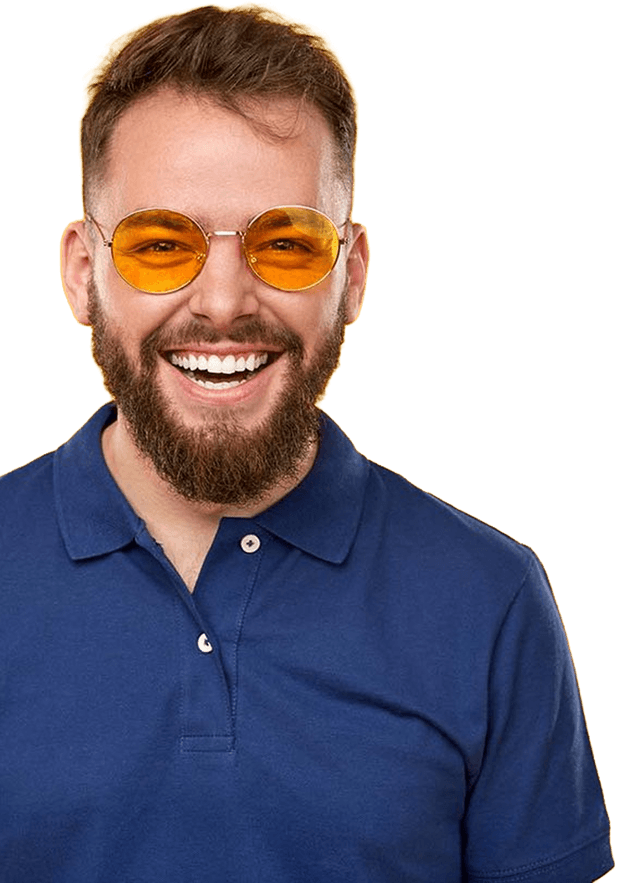 Man smiling